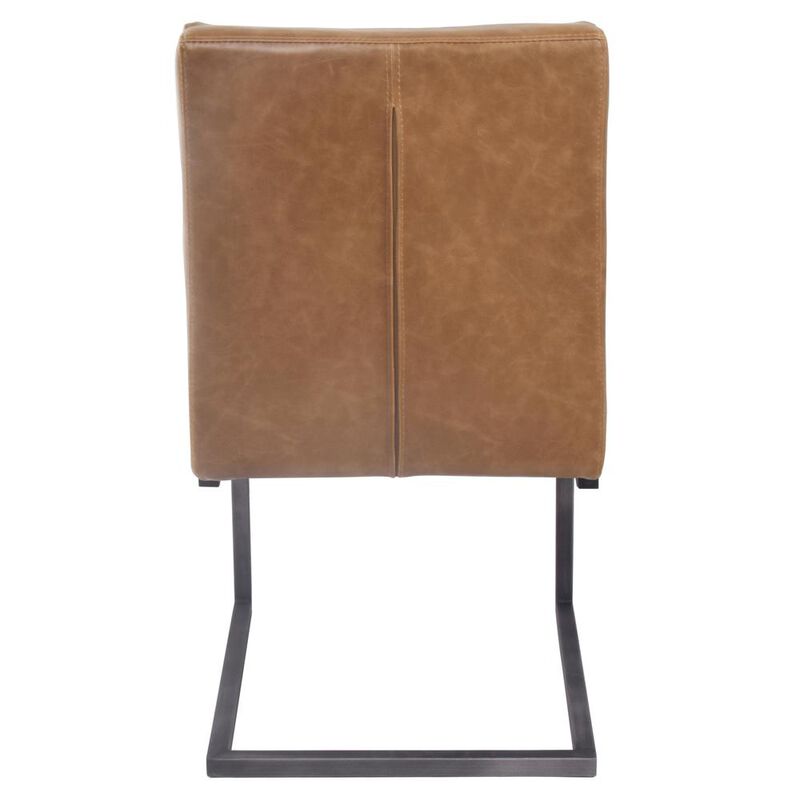 New Pacific Direct Ronan PU Leather Dining Chair, (Set of 2)