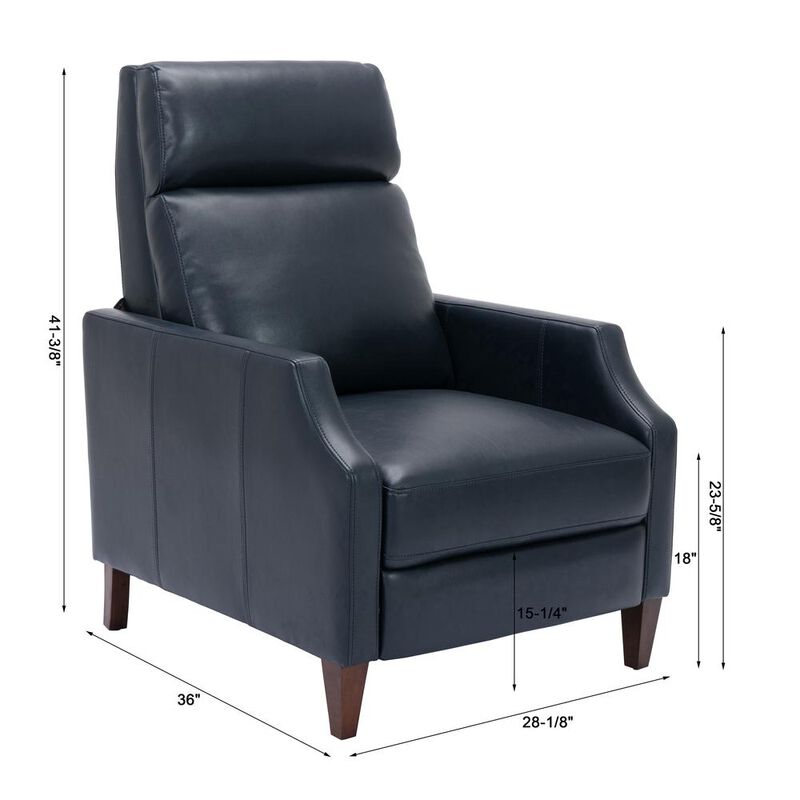 Comfort Pointe Balantyne Push Back Recliner - Midnight Blue