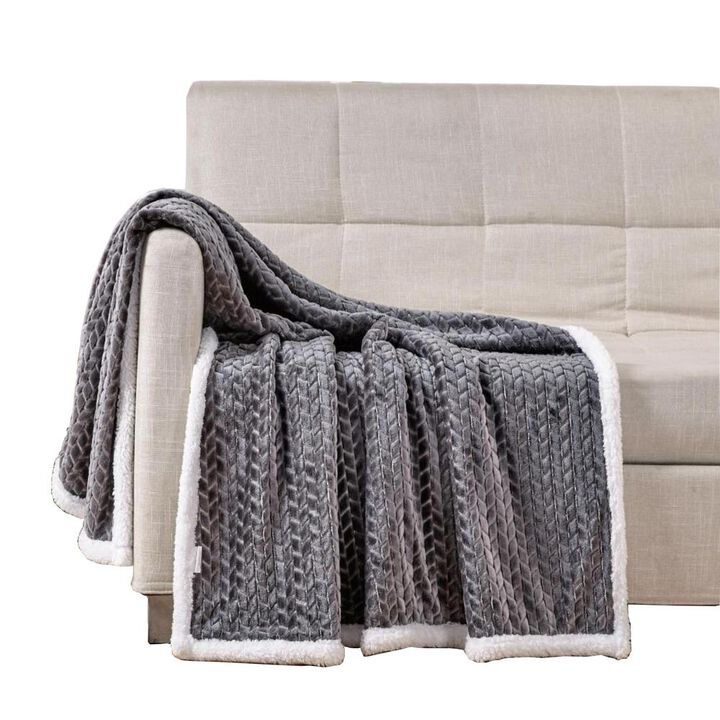 Soft Braided and Comfortable Plush All Season Sherpa 50" X 60"