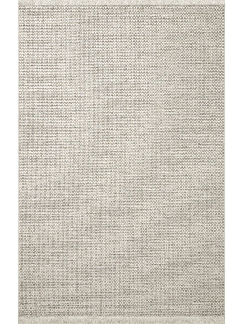 Malibu MAB-05 Ivory / Dove 2''3" x 3''9" Rug by Amber Lewis