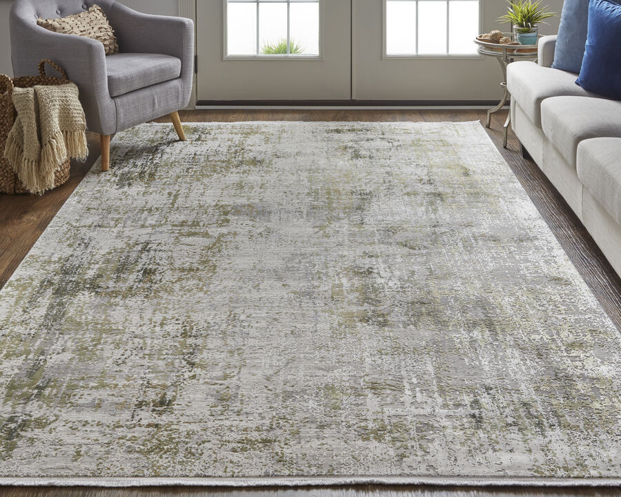 Cadiz 39FXF Green/Gray/Ivory 6'6" x 9'6" Rug