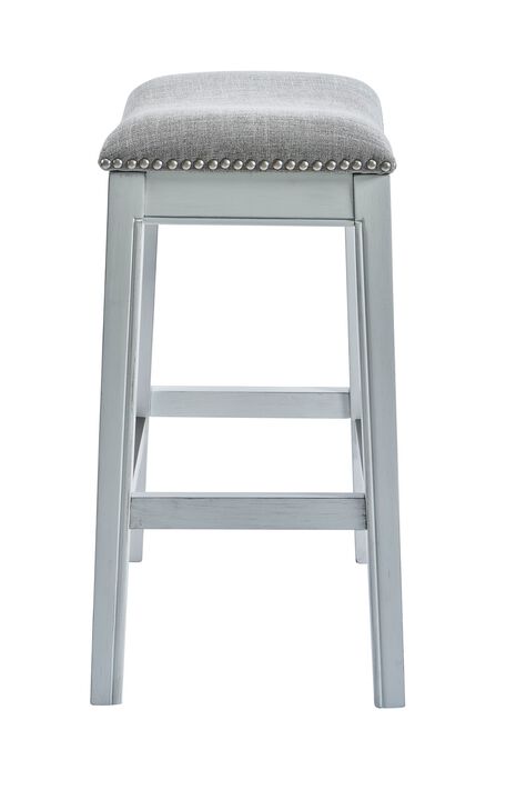 NewRidge Home Zoey White Bar Height Stool