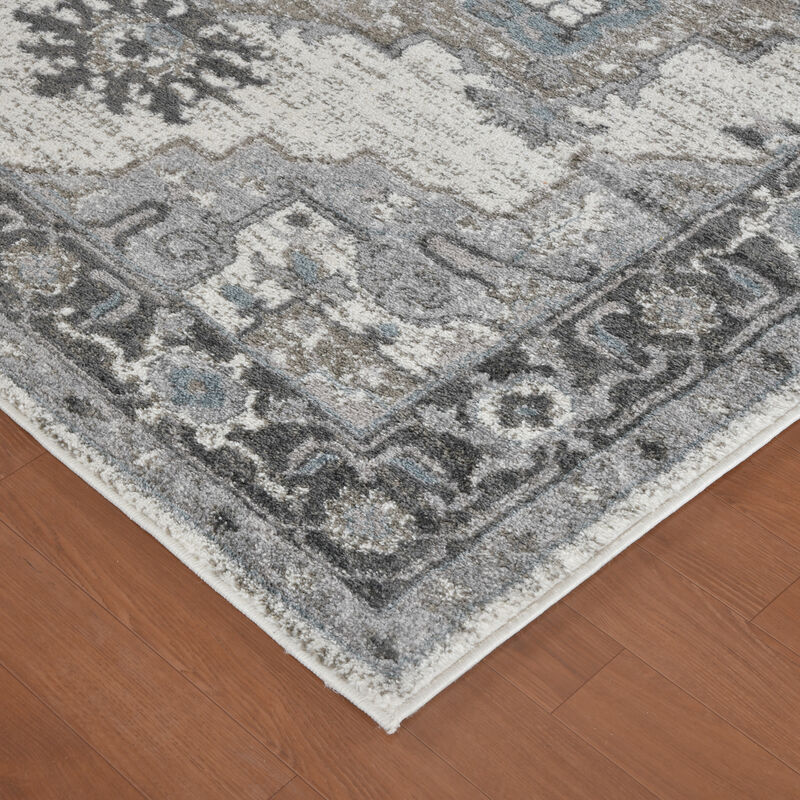 Alexandria Earley Taupe Medallion Area Rug