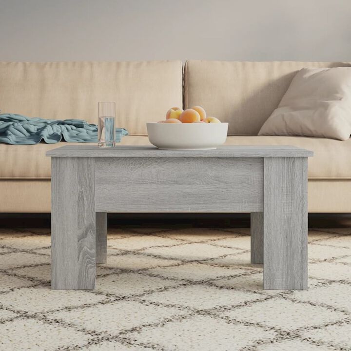 Coffee Table Gray Sonoma 31.1"x19.3"x16.1" Engineered Wood