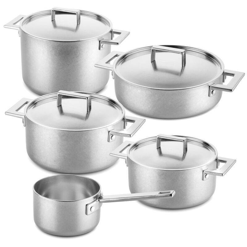 Attiva Pewter 9 Piece Kitchen Set