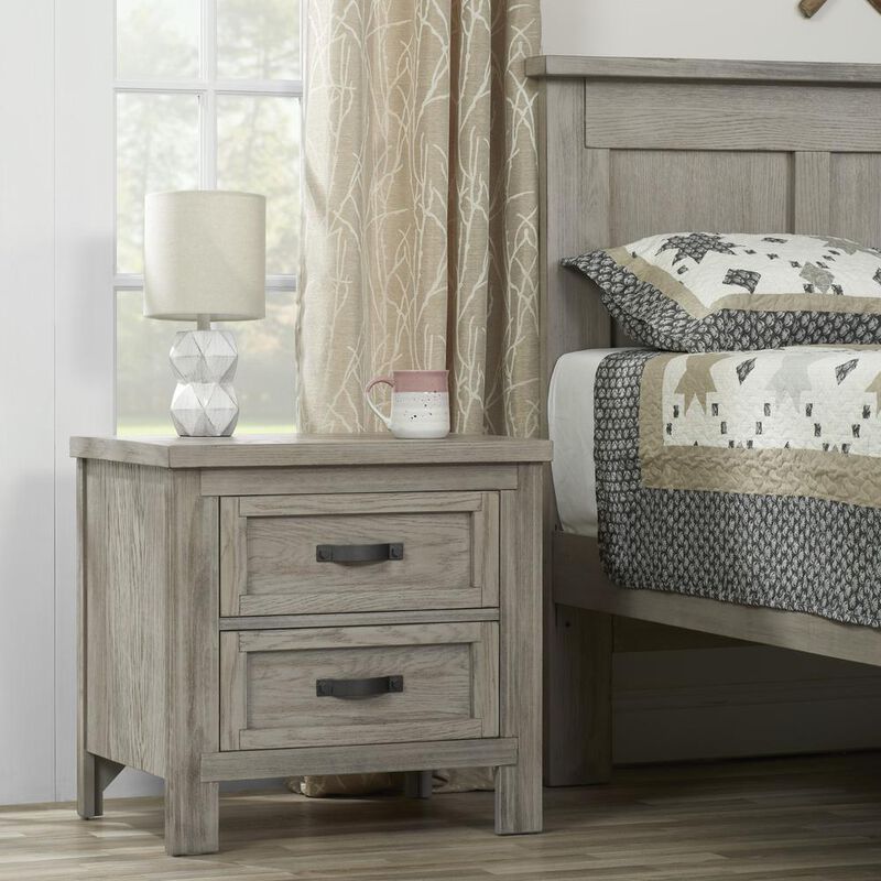 Soho Baby Hanover Nightstand Oak Gray