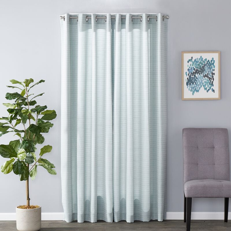 SKL Home Saturday Knight Ltd Maeve Sophisticated Yarn Dyed Woven Horizontal Pattern SunSafe Window Panel