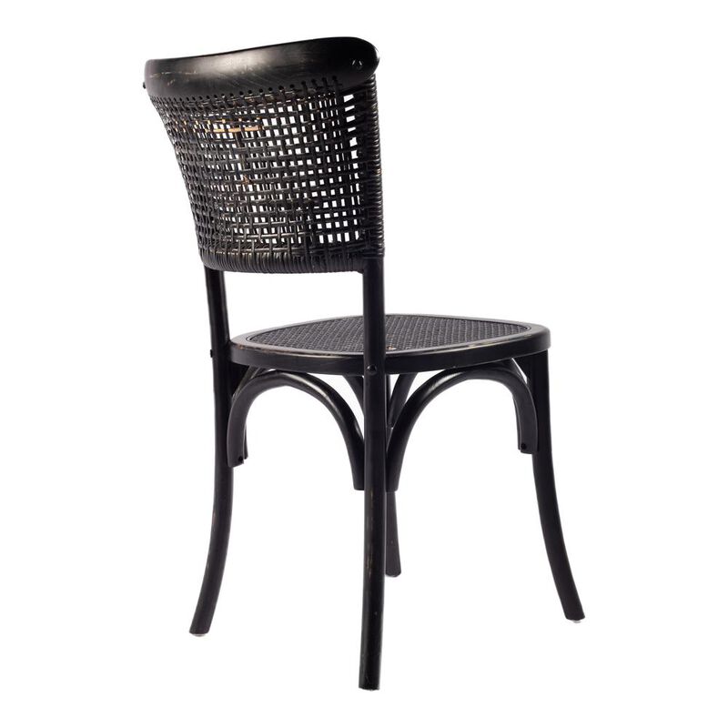 Rustic Black Churchill Dining Chair - Set of 2, Belen Kox