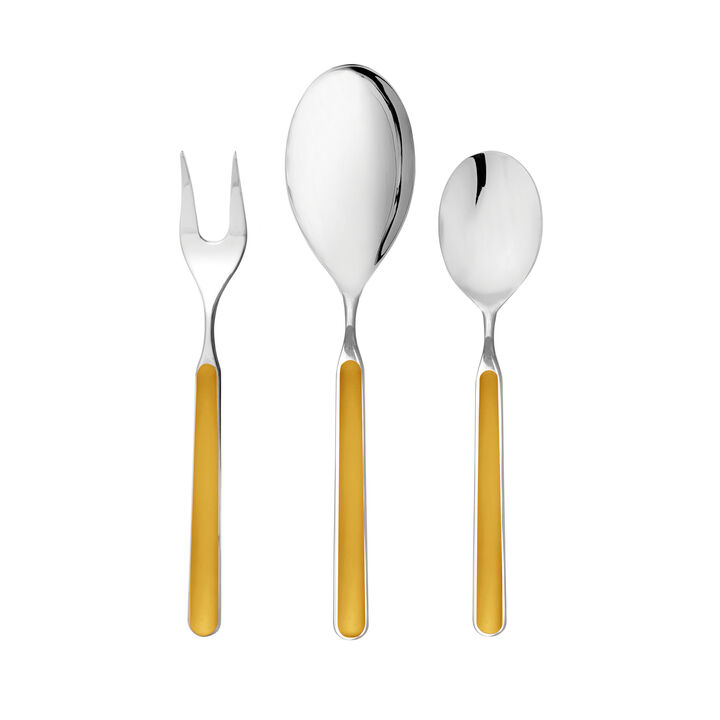 Fantasia 3-Piece Serving Set in Mustard