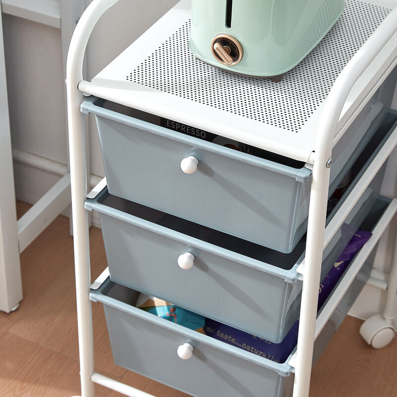 Suprima� Storage Carts - 3 Drawer Shelf