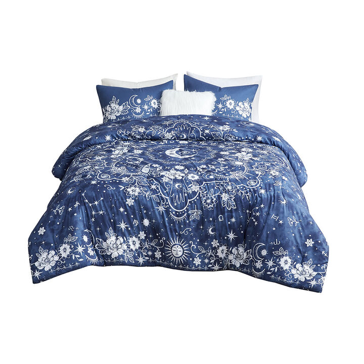 Gracie Mills Sparks Celestial Medallion Comforter Set