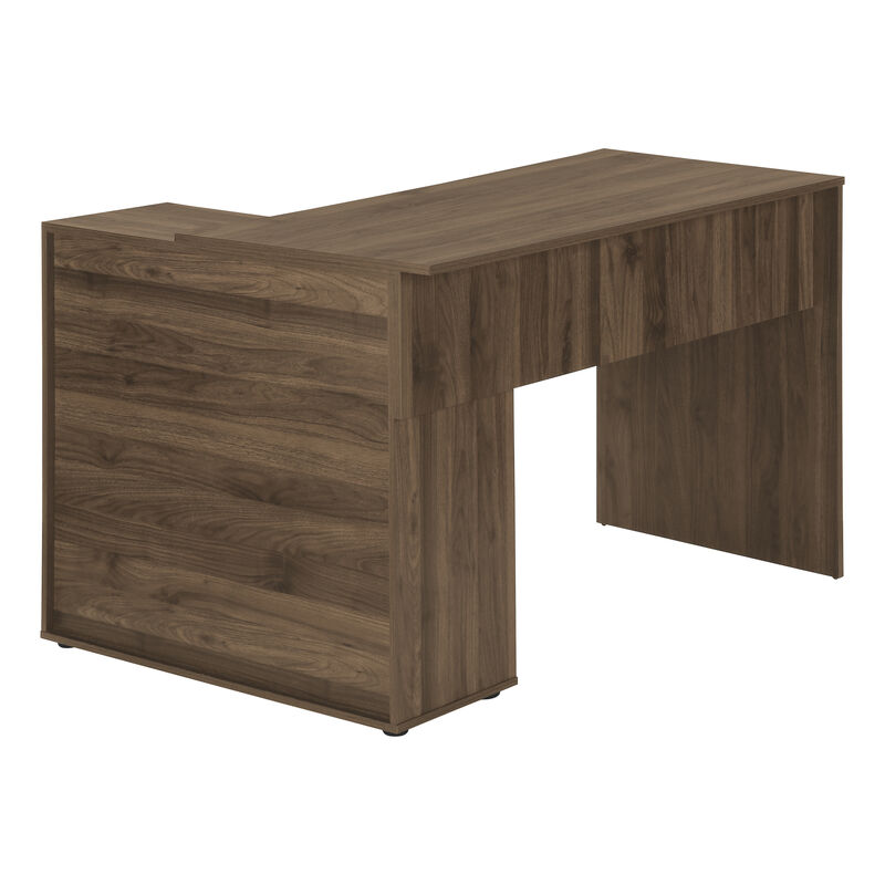 Monarch Specialties I 7348 Computer Desk, Home Office, Corner, Storage Drawers, 46"L, L Shape, Work, Laptop, Laminate, Walnut, Contemporary, Modern