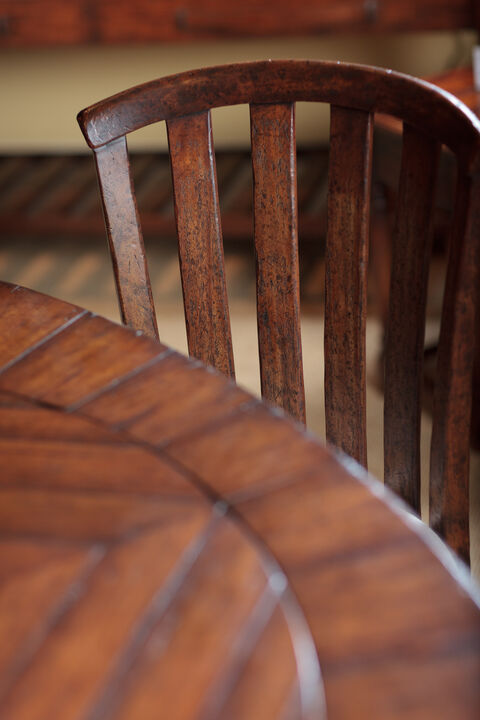 Medium Driftwood Curved Back Chair