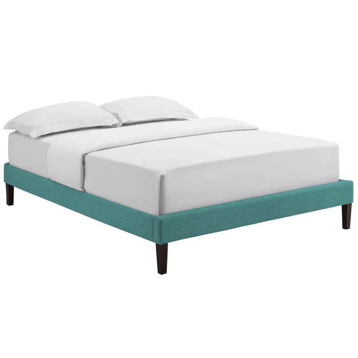 Modway - Tessie Queen Fabric Bed Frame with Squared Tapered Legs