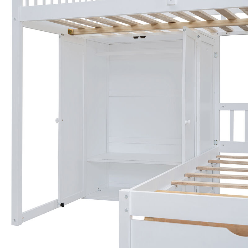 Merax Bunk Bed with Storage Staircase