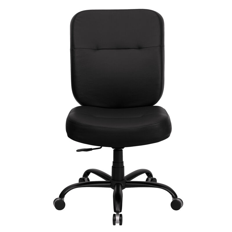 HERCULES Series Big & Tall 400 lb. Rated Black Fabric Executive Swivel Ergonomic Office Chair with Rectangular Back