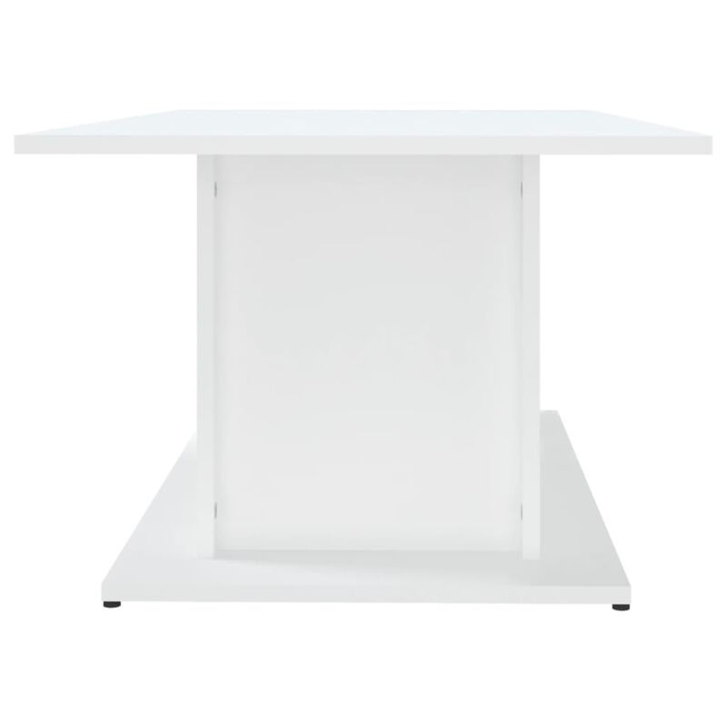 vidaXL Coffee Table White 40.2"x21.9"x15.7" Chipboard