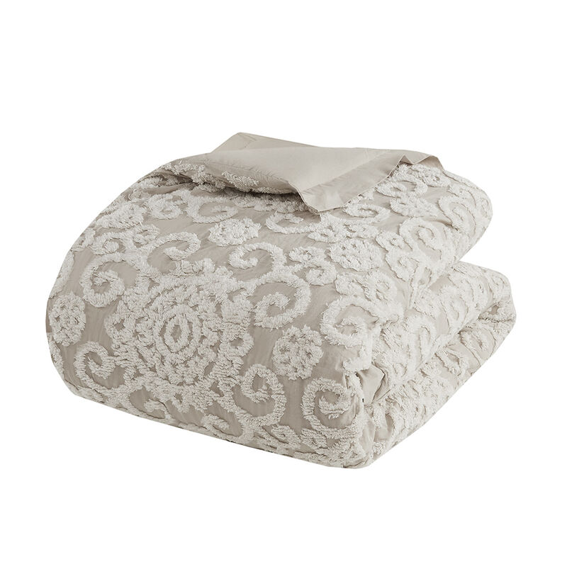 Gracie Mills Lito Chenille Cotton Comforter Mini Set