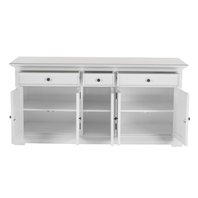 Belen Kox Elegant White 5-Door Buffet, Belen Kox