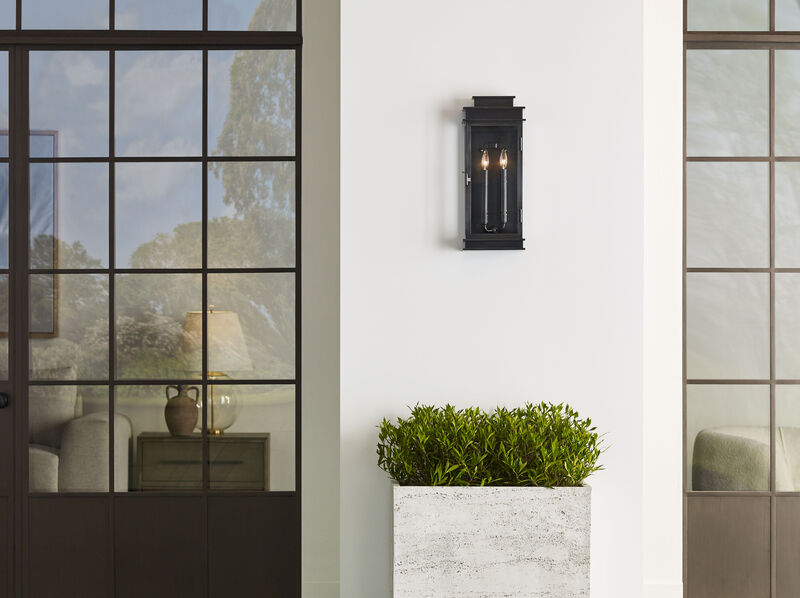 Linear Lantern Tall in Bronze