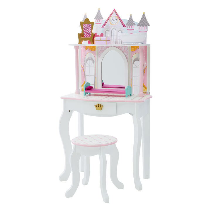 Fantasy Fields - Dreamland Castle Play Vanity Set - White / Pink