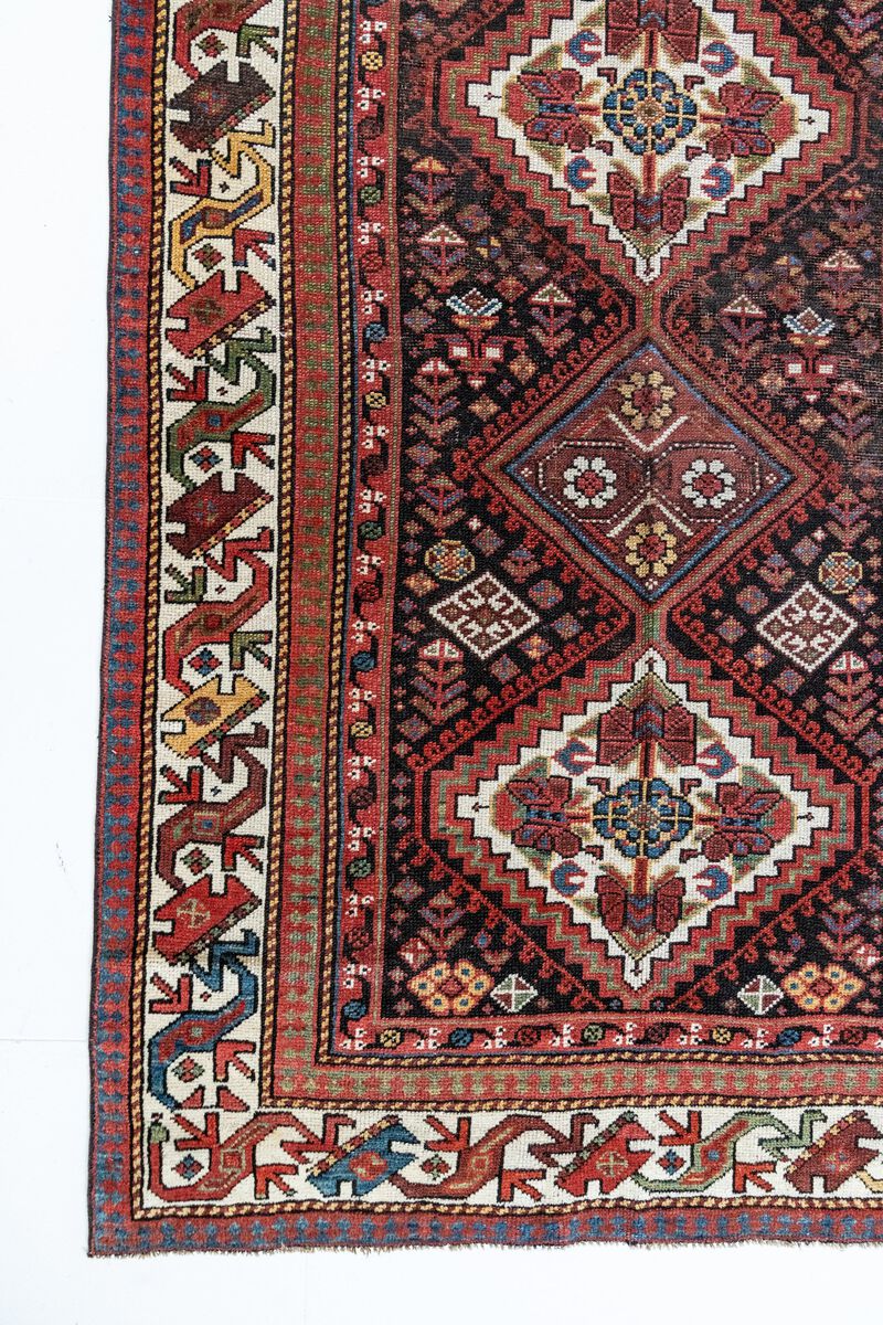 District Loom Antique Caucasian wide runner rug-Morris