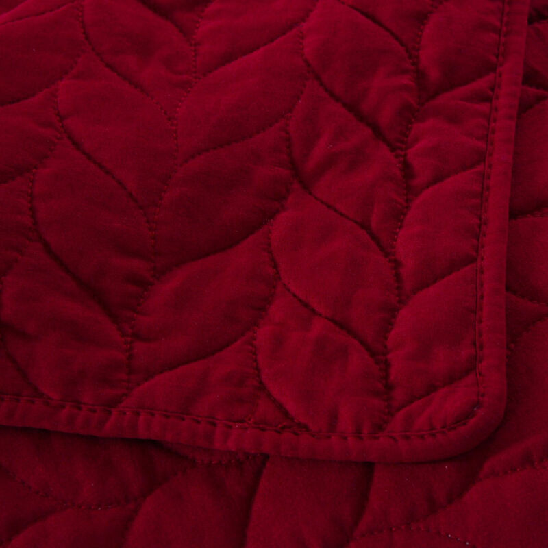 MarCielo 3 Piece Lightweight Bedspread Quilt Set Leaf