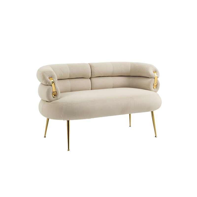 Accent Chair, leisure chair with Golden feet