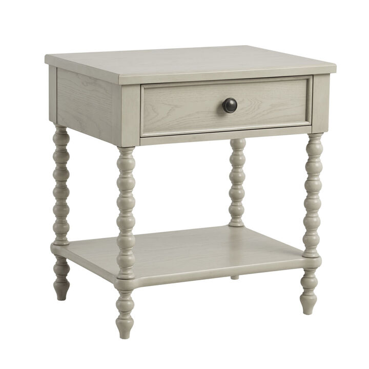 Gracie Mills Hebert Farmhouse Style Nightstand