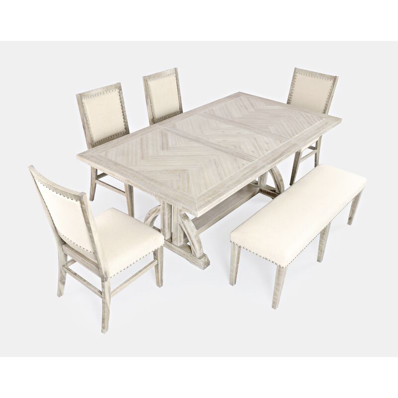 Jofran Fairview Distressed Acacia Dining Base in Ash