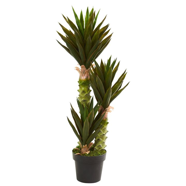 Nearly Natural 3.5-in Agave Artifcial Plant