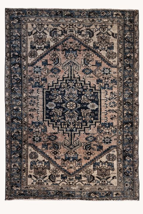 District Loom Vintage Hamadan scatter rug-Valier