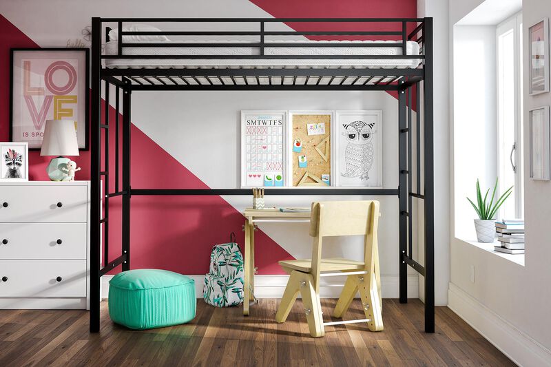 Grace Twin Metal Loft Bed