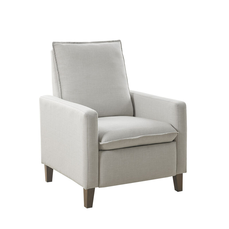 Gracie Mills Morrow Upholstered Recliner with Manual Push Back