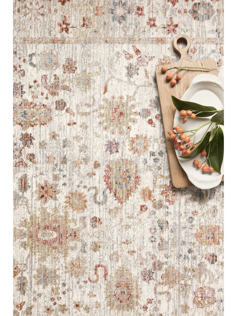 Claire CLE05 Ivory/Multi 3'7" x 5'1" Rug