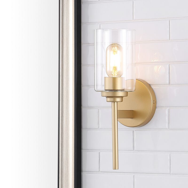 Juno Farmhouse Industrial Iron Cylinder LED Sconce