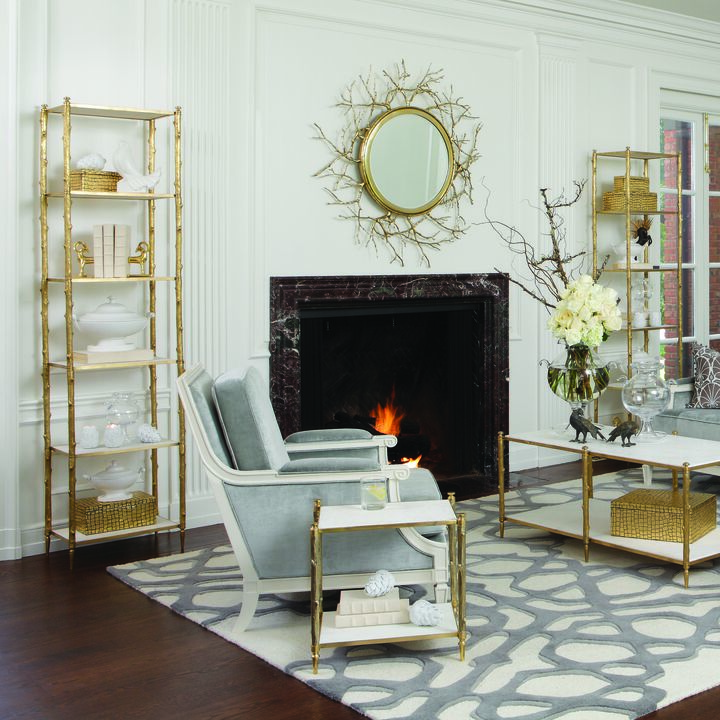 Arbor Etagere-Brass