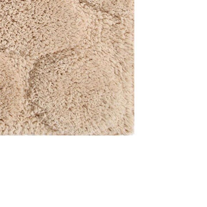 Luxurious Super Soft Non-Skid Cotton Bath Rug 21" x 34" Natural by Castle Hill London