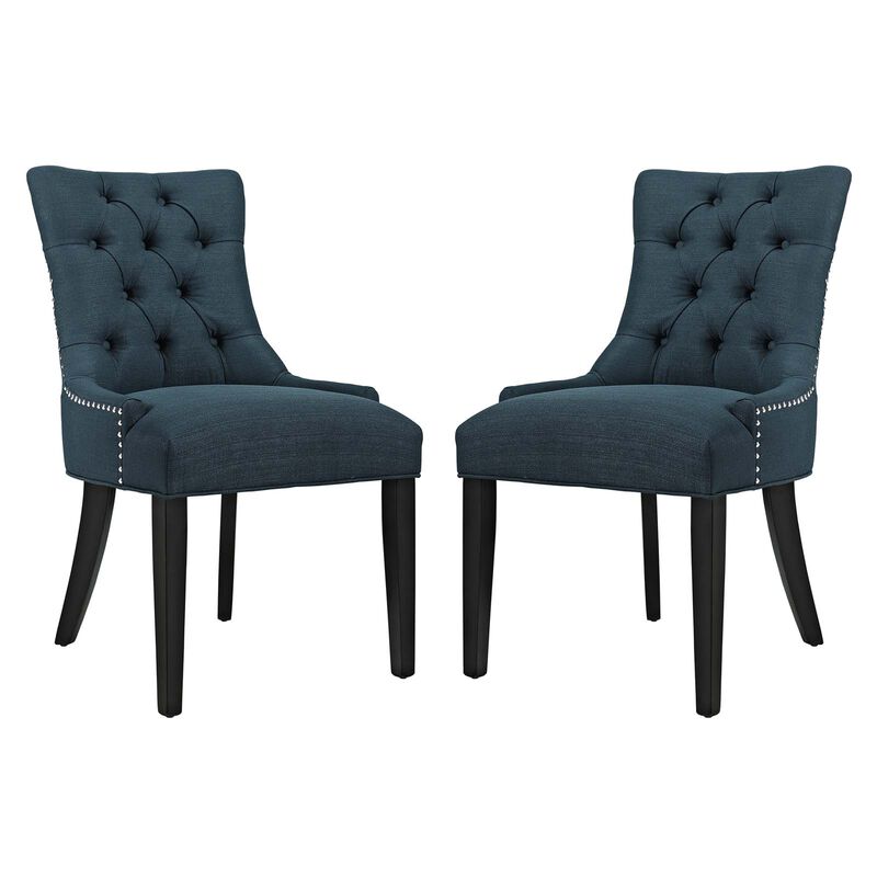 Regent Dining Side Chair Fabric Set of 2