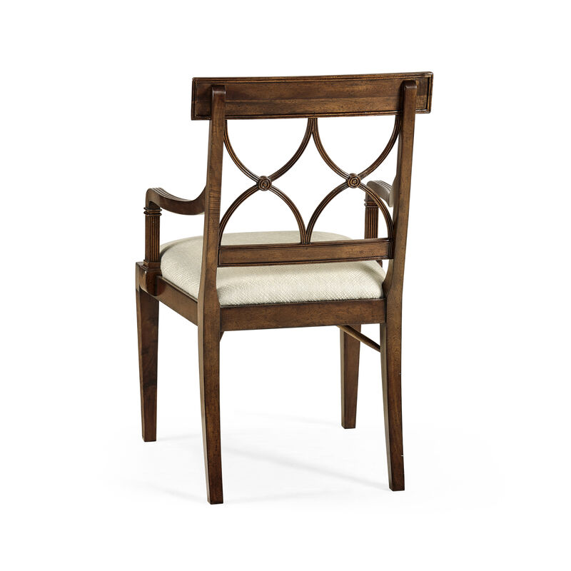 Regency Curved Back Arm Chair