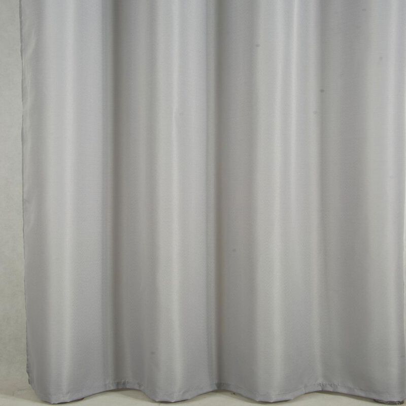 Olivia Gray Gilbert Solid Single Grommet Curtain Panel Pair - 54x84", Gray