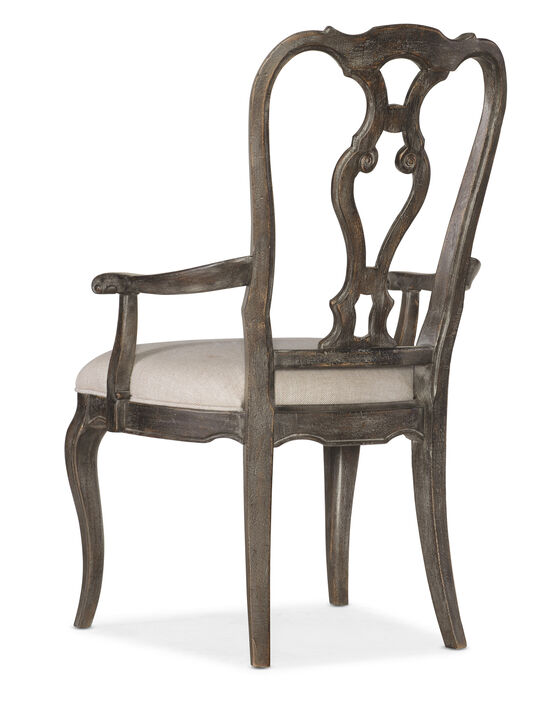 Traditions Wood Back Arm Chair