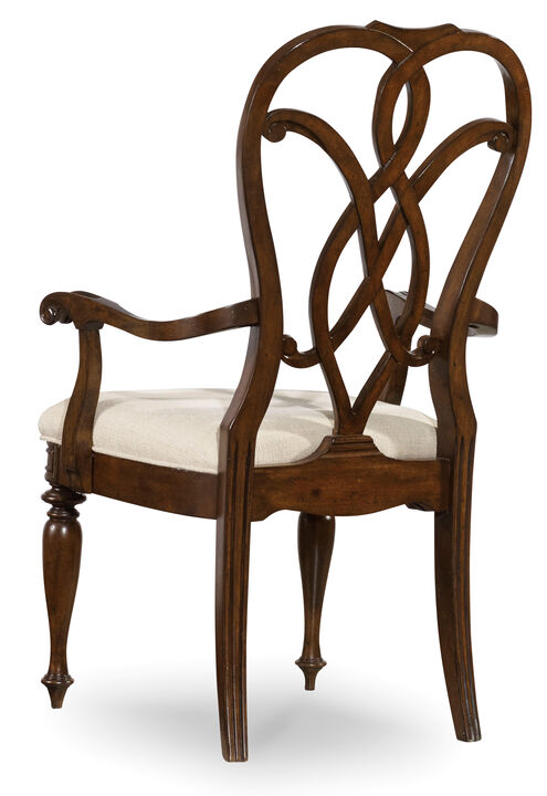 Leesburg Splatback Arm Chair in Beige