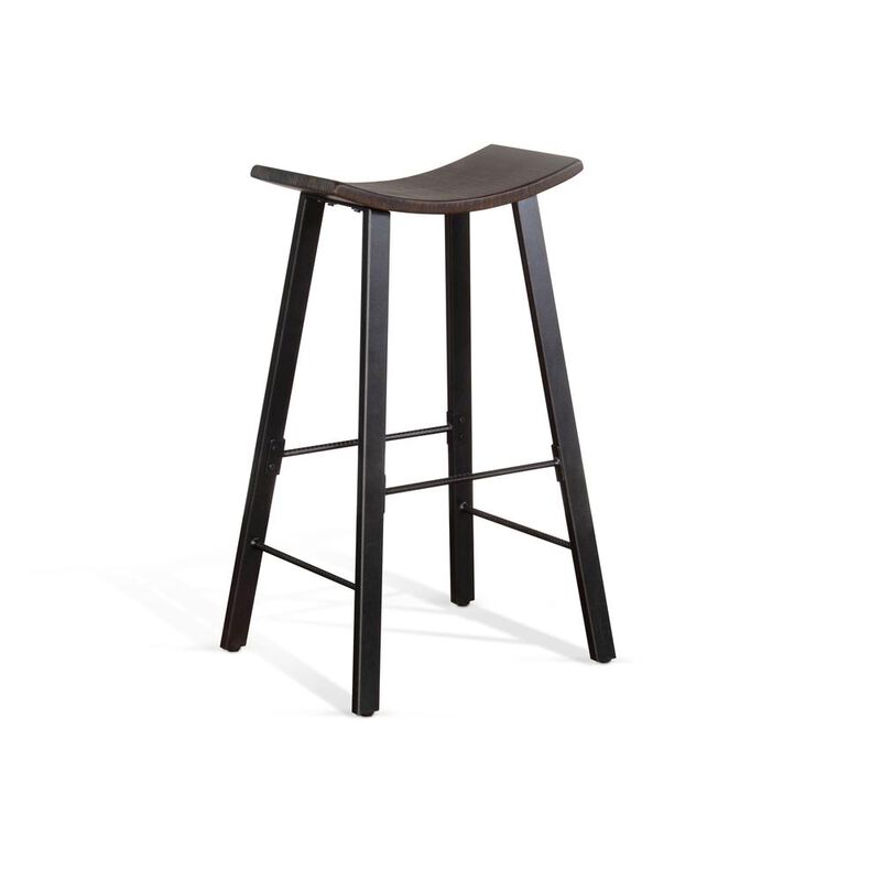 Sunny Designs Saddle Seat Metal Barstool