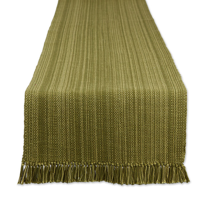 72" Variegated Green Table Runner