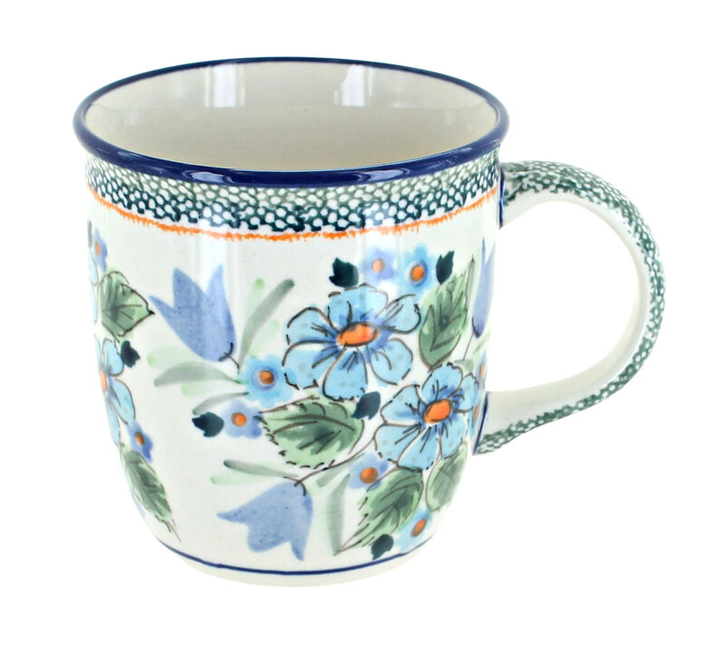 Blue Rose Polish Pottery Xena Plain Coffee Mug