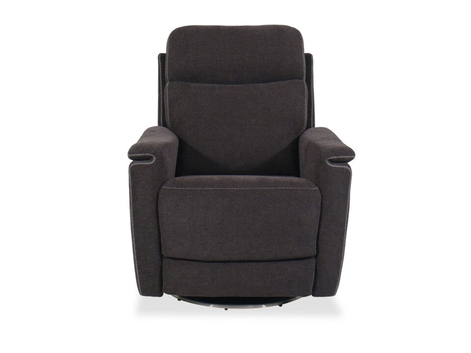 Charcoal Power Swivel Recliner