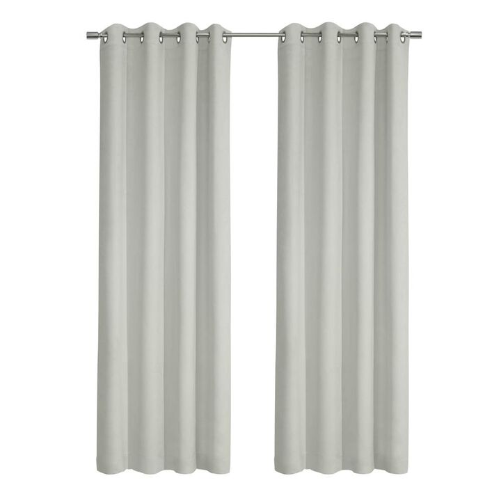 Thermaplus Navar Blackout Window Treatment Grommet Curtain Panel for Bedroom Livingroom 54" x 95" White