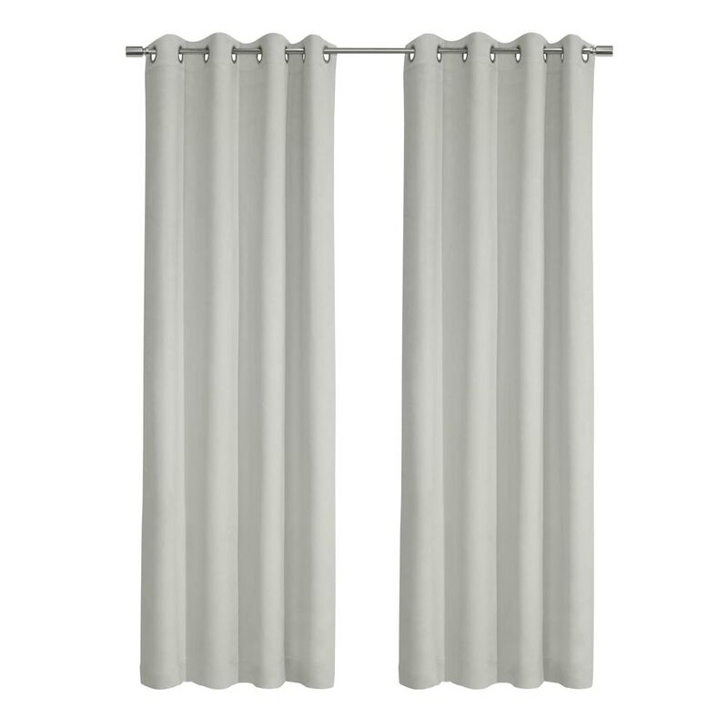 Thermaplus Navar Blackout Window Treatment Grommet Curtain Panel for Bedroom Livingroom 54" x 95" White