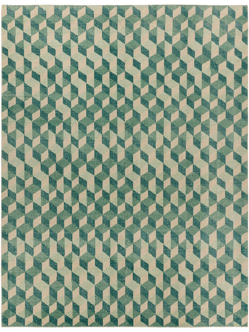 Tessera By Verdehome Matrix Green 8' x 10' Rug